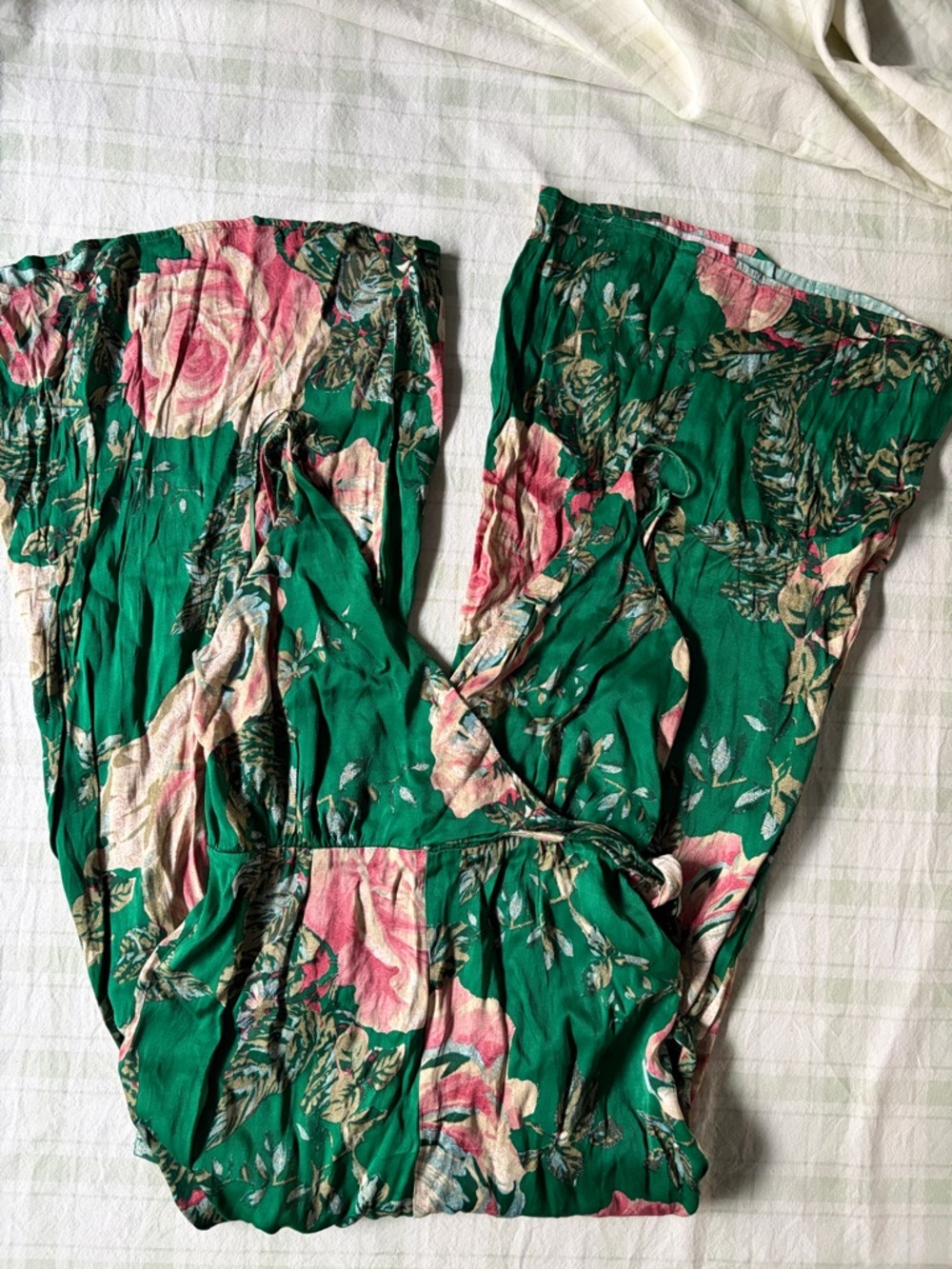 Free PeopleGreen Floral jumpsuit - Picture 3 of 6